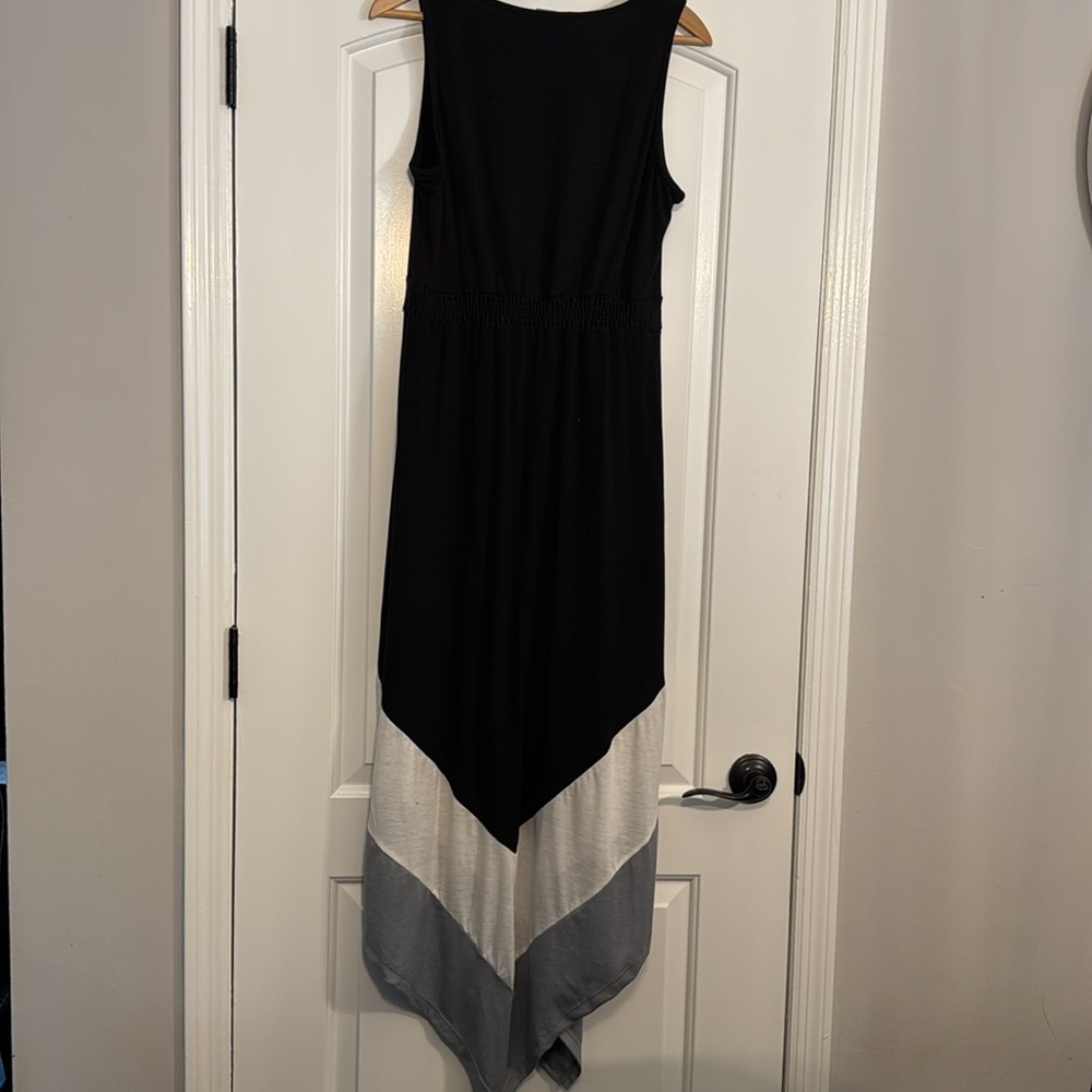 Kate & Mallory Black and Gray Sleeveless Maxi Sundress Size medium - Picture 7 of 7